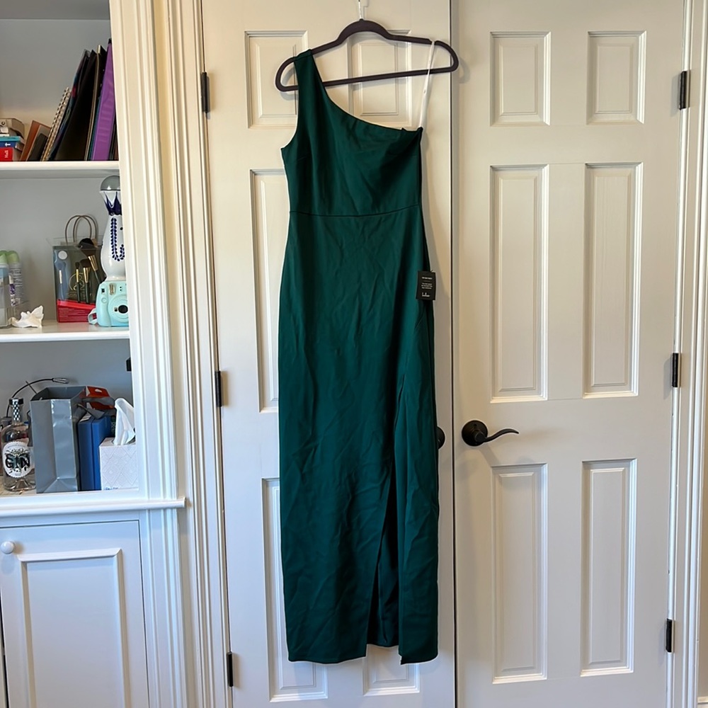 Emerald green gown